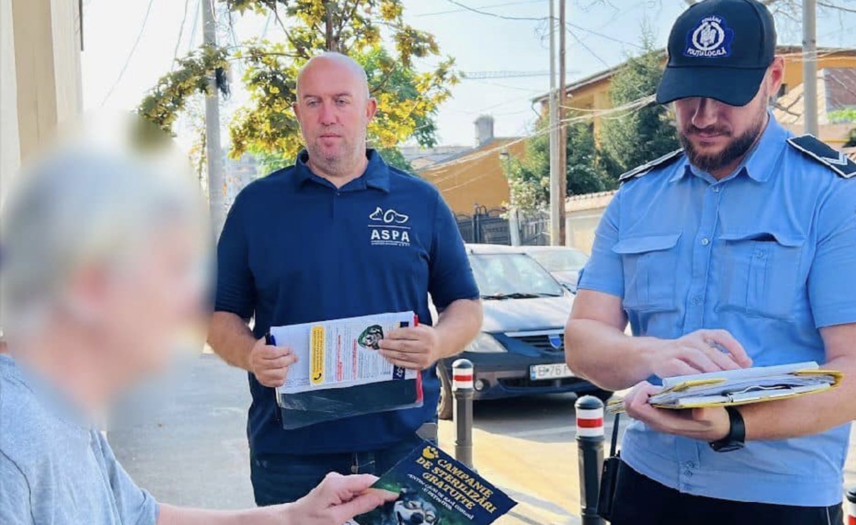 campanie sterilizare, sterilizare bucuresti, politist bucuresti 