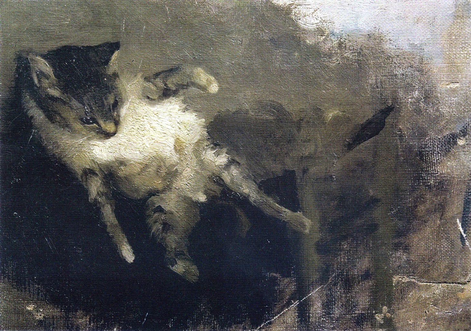 Tablou de Nicolae Grigorescu - Pisica