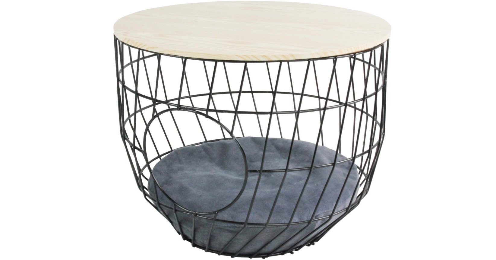 Masă de cafea cu pat pentru pisici