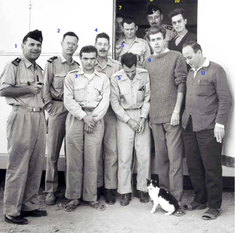 echipa de cercetatori si pisica Felicette