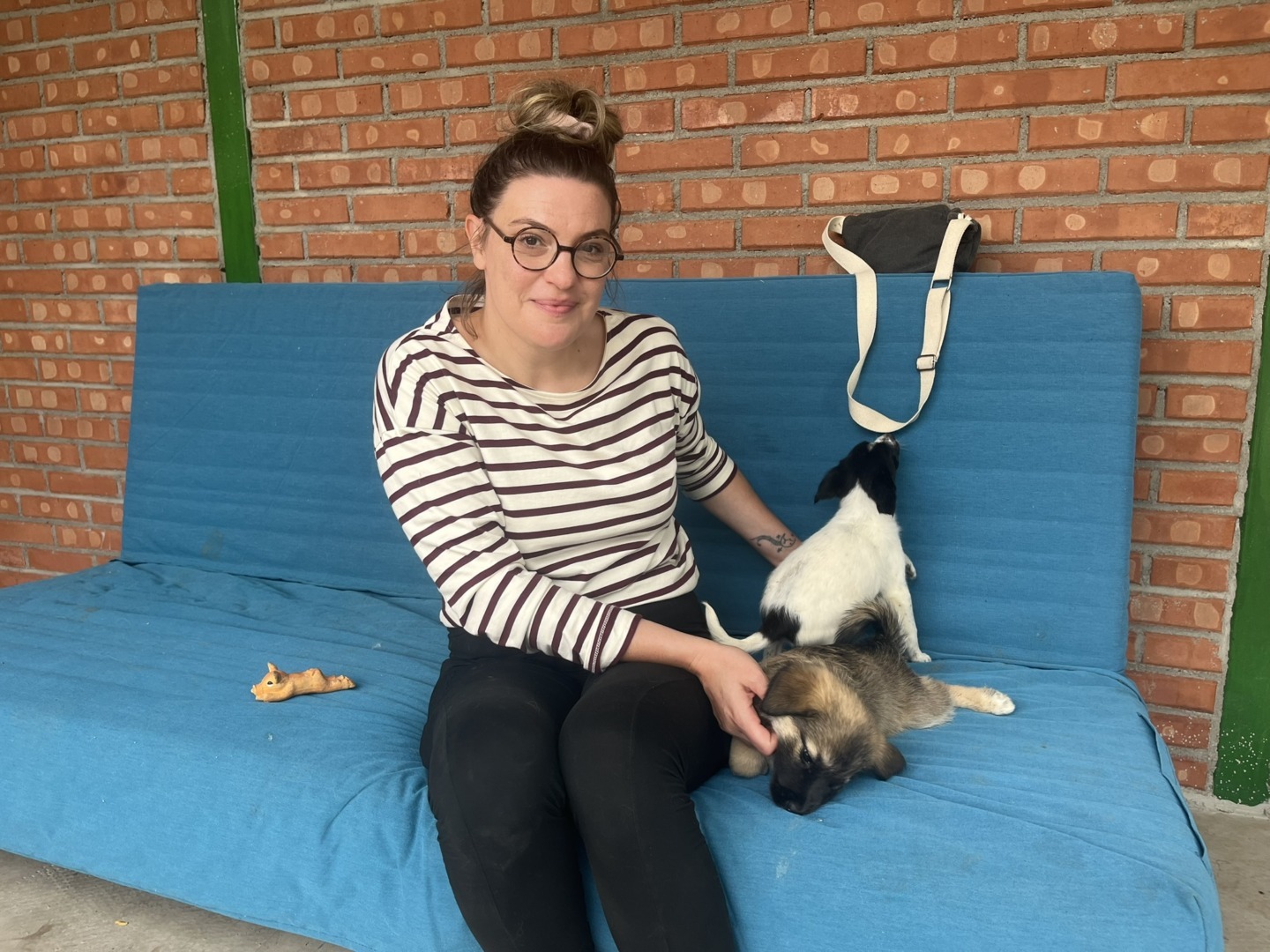 Emilie Durand expert comportament canin alaturi de pui