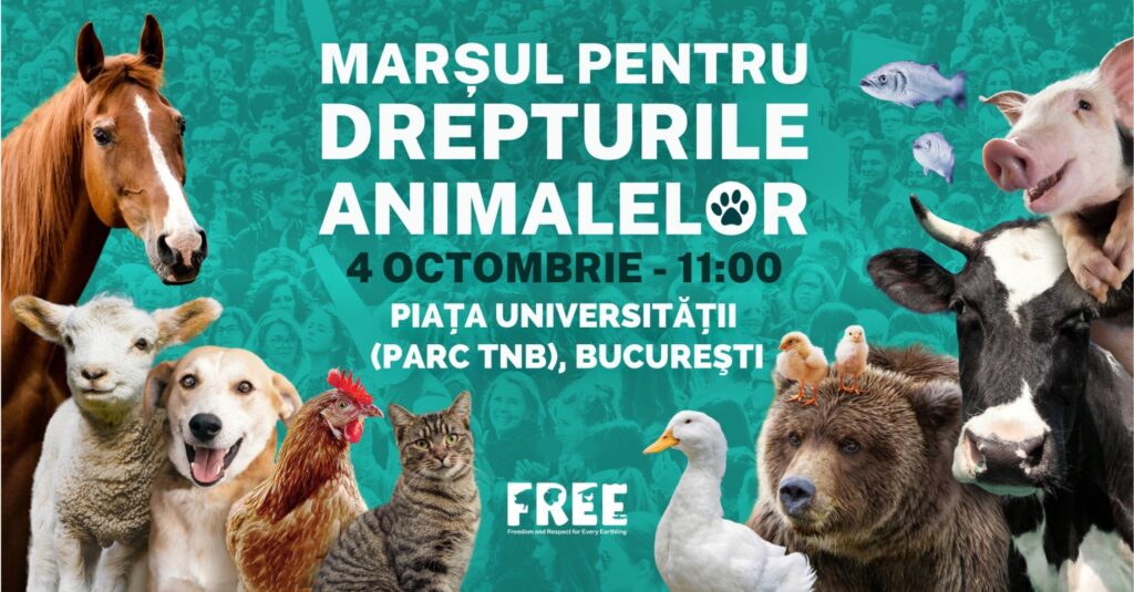 Afișul evenimentului Marșul pentru Drepturile Animalelor