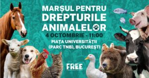 Afișul evenimentului Marșul pentru Drepturile Animalelor