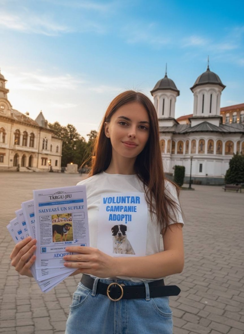 voluntara Andreea Burcea