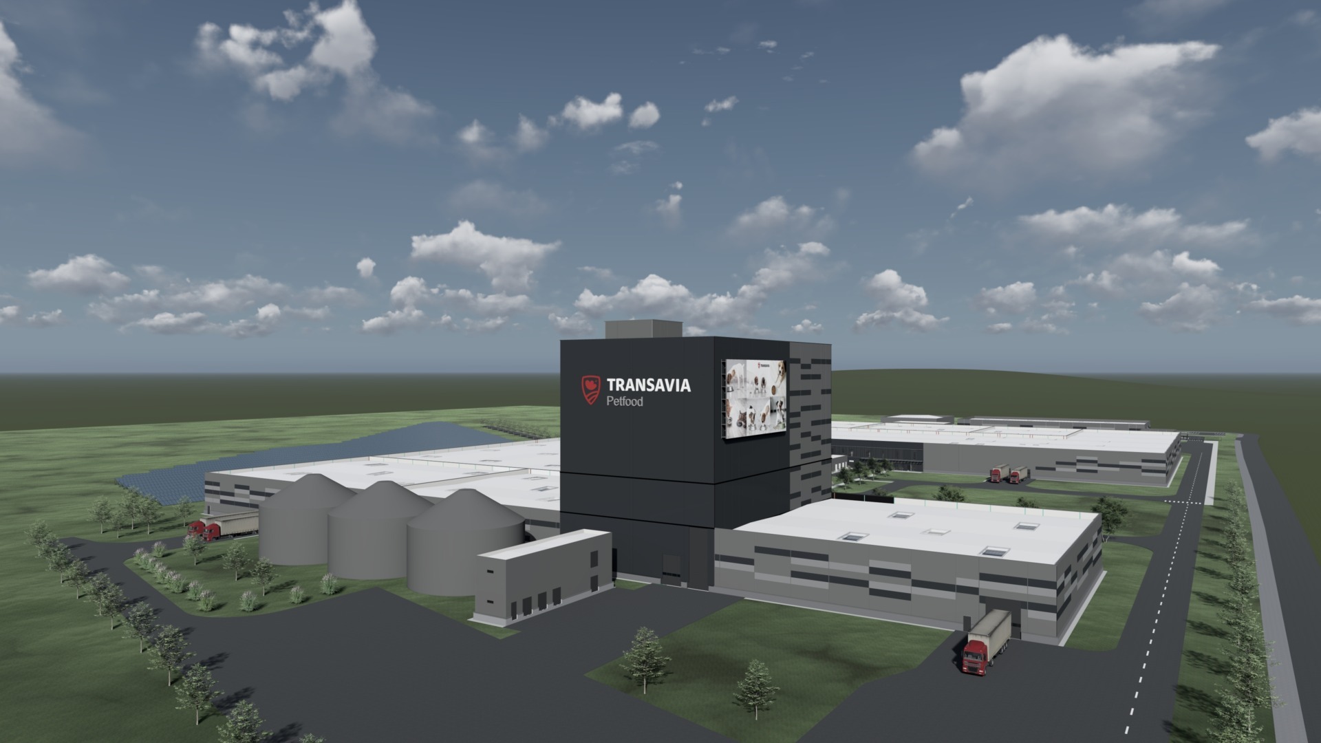 Macheta fabricii de hrană pentru animale Transavia