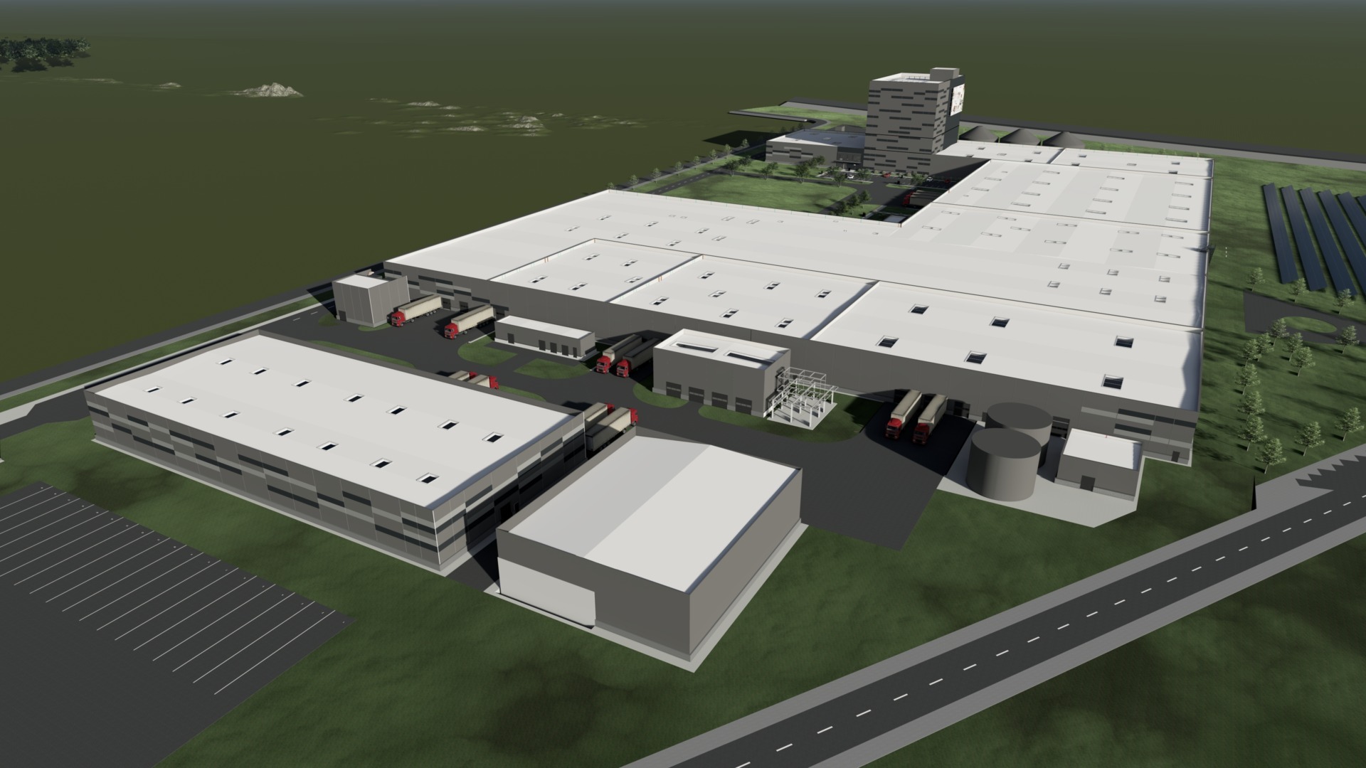 Macheta fabricii de hrană pentru animale Transavia