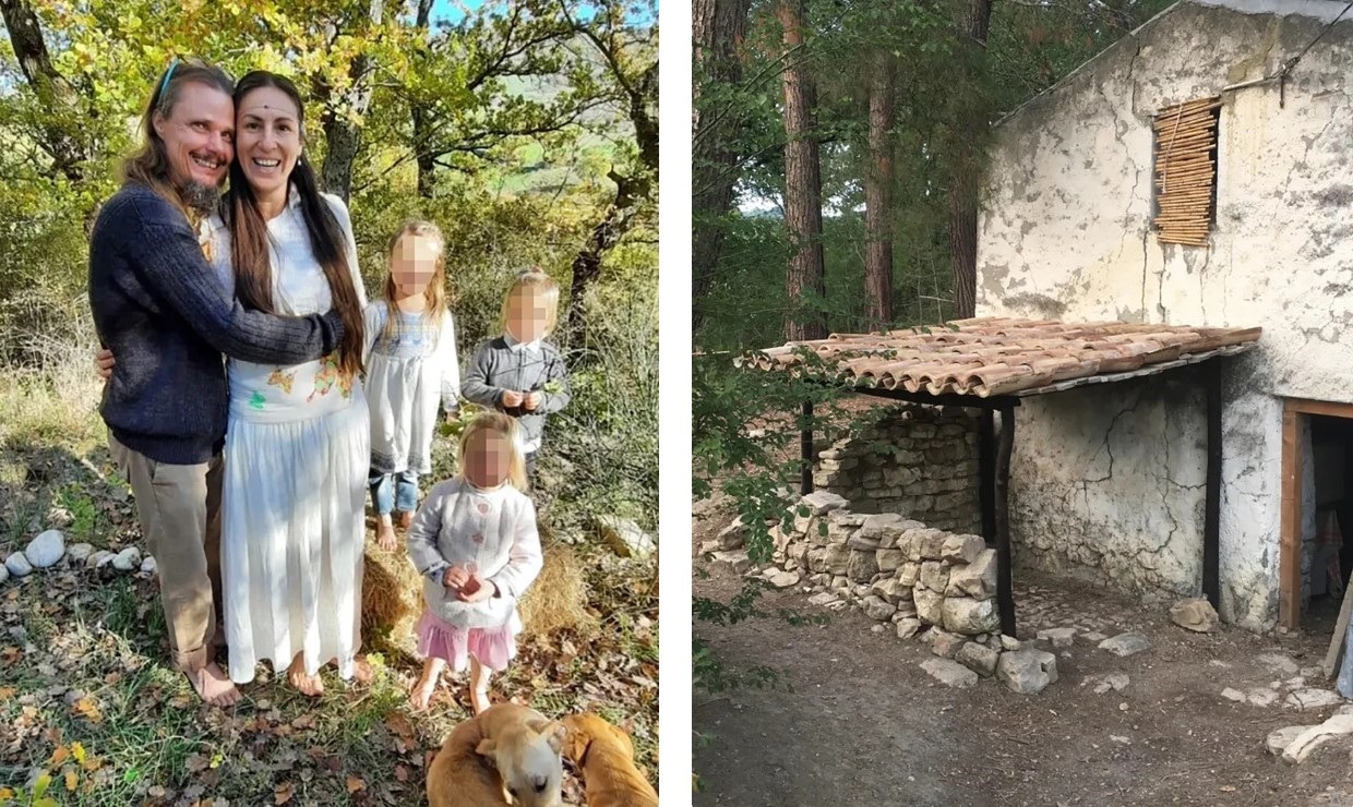 familia traieste in padure