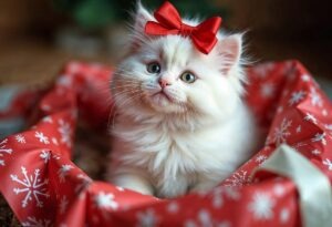 pisicuta cadou de Craciun