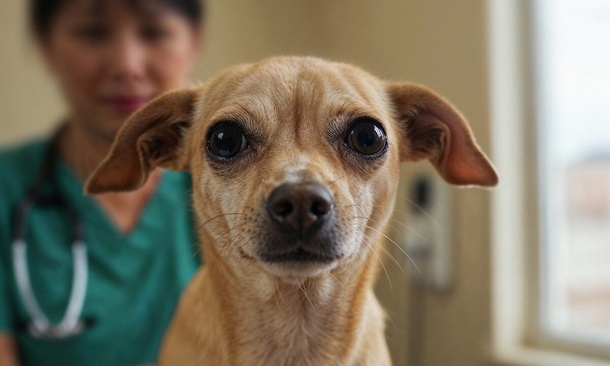 cainele la medicul veterinar