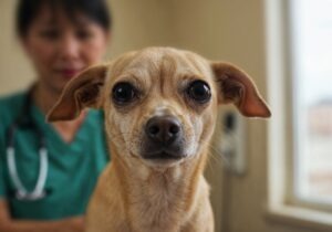 cainele la medicul veterinar