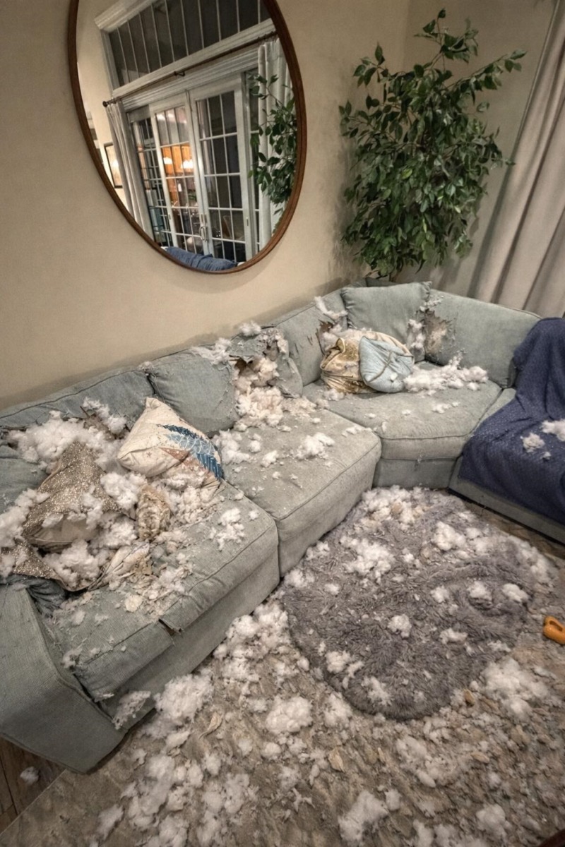 dezastrul provocat de cainele familiei