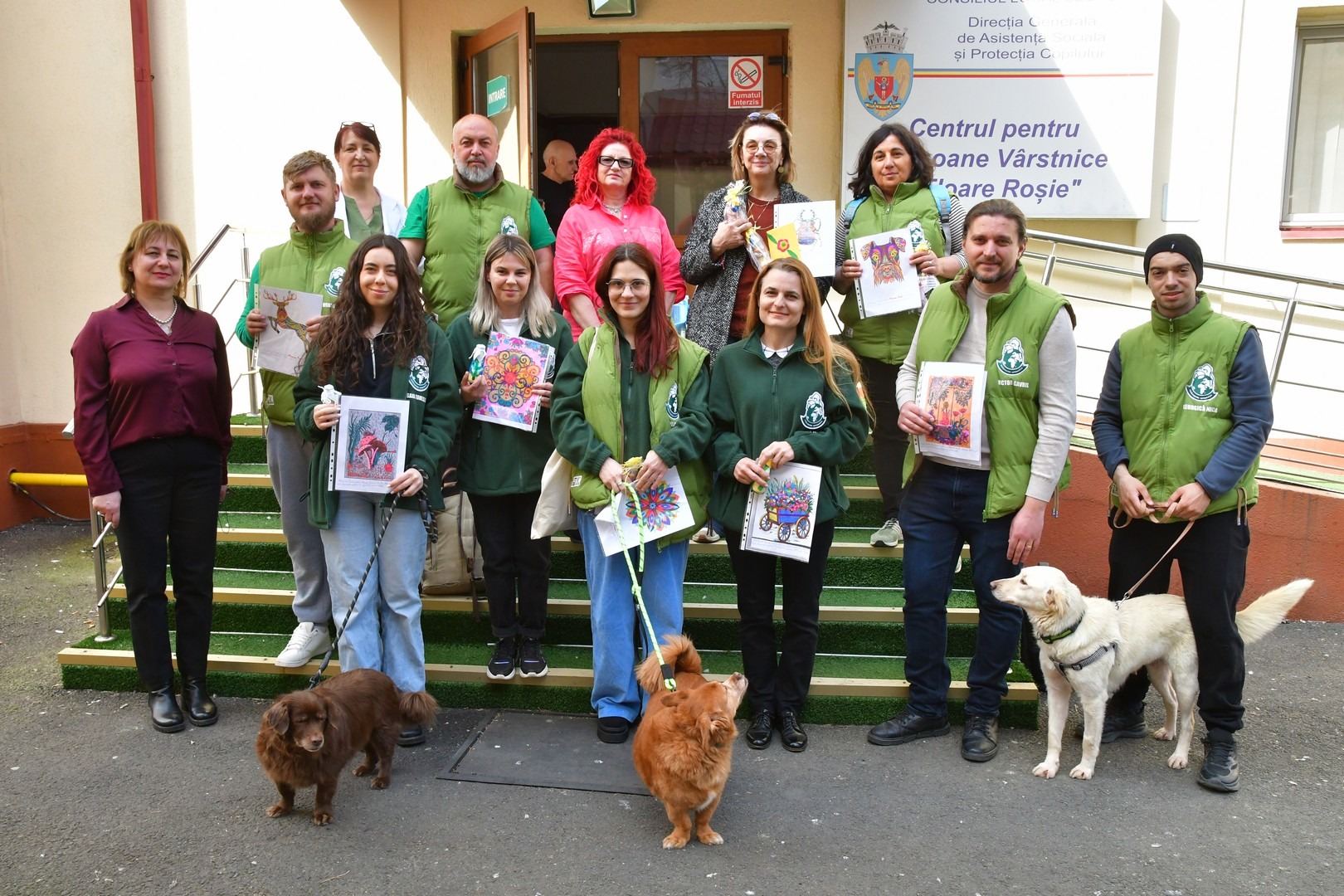 Carmen Tanase si Adapostul Speranta la Centrul Floare Rosie