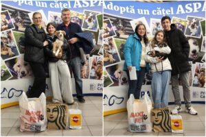 Familii care au adoptat căței de la ASPA
