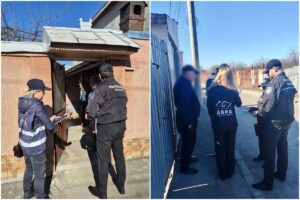 Poliția Locală și reprezentanți ASPA vorbind cu proprietari de câini din București