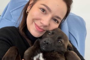 Vidruța, cățelușa salvată de Bianca după ce a fost scoasă din adăpostul de la Suraia